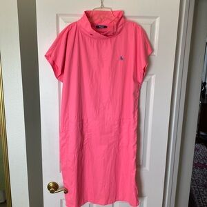 New size M POLO very chic boxy hot pink washable dress